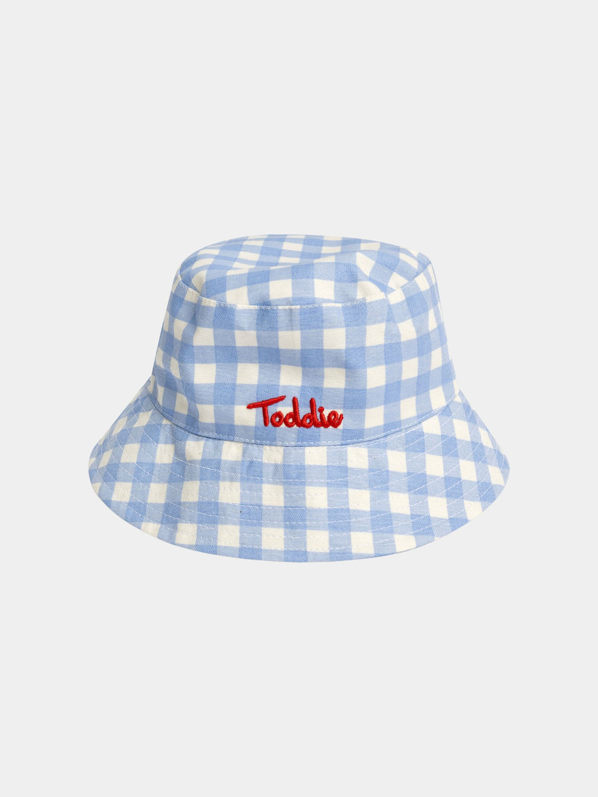 NWT J.Crew Factory Ivory & Beige Gingham Checkered Bucket Hat Size Med / Large Raffia Bucket Hat For Women | J.Crew main image 3