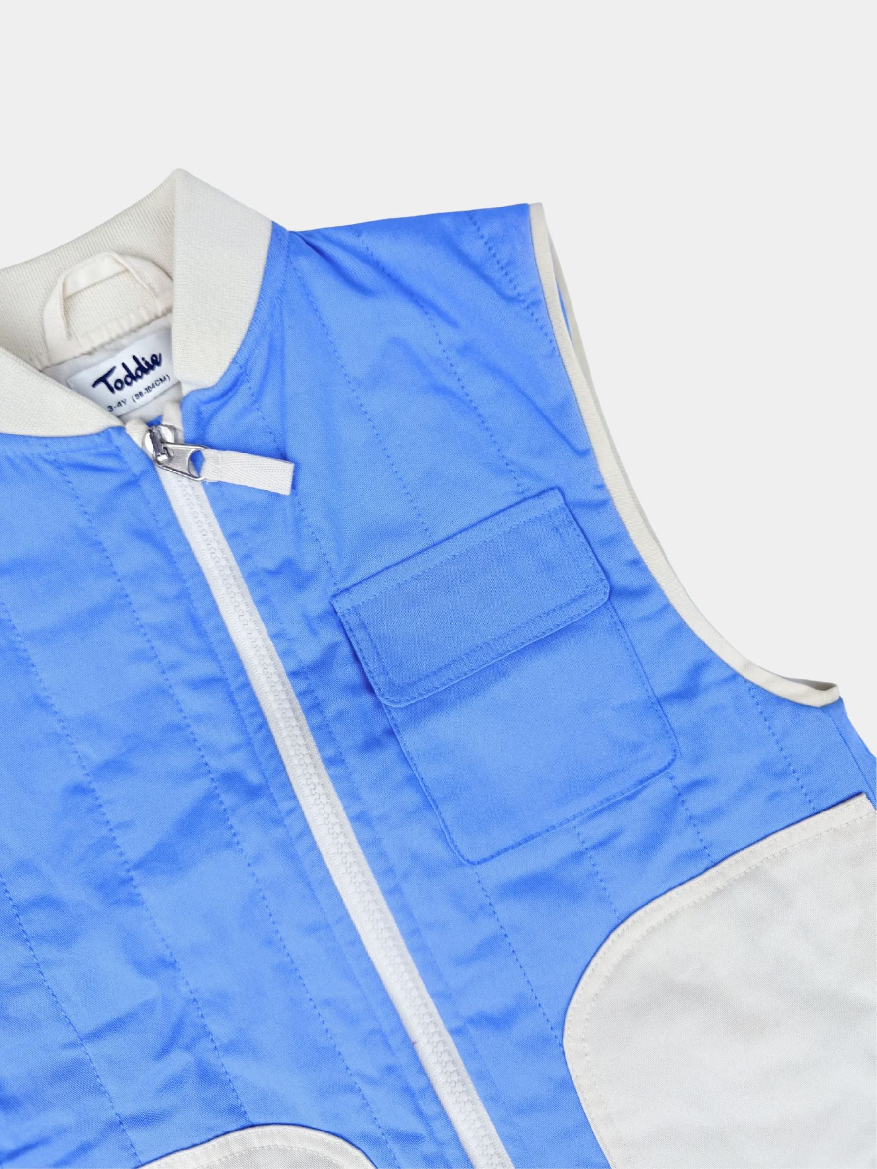 Padded Utility Gilet Blue