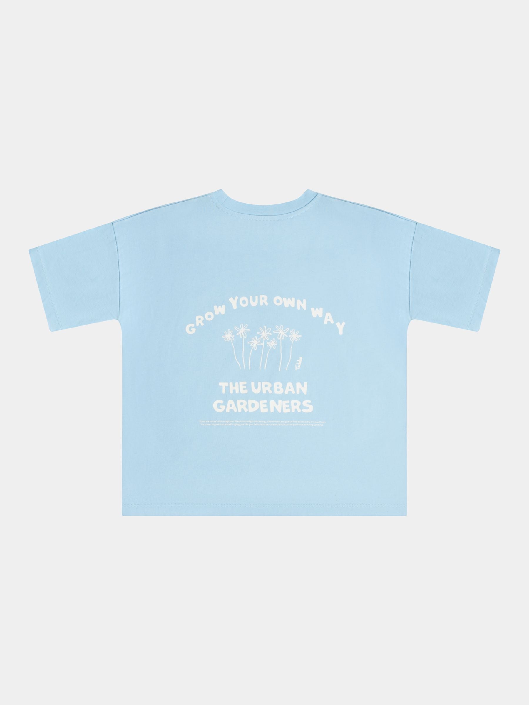 Grown Your Own Way Tee Blue/Cream