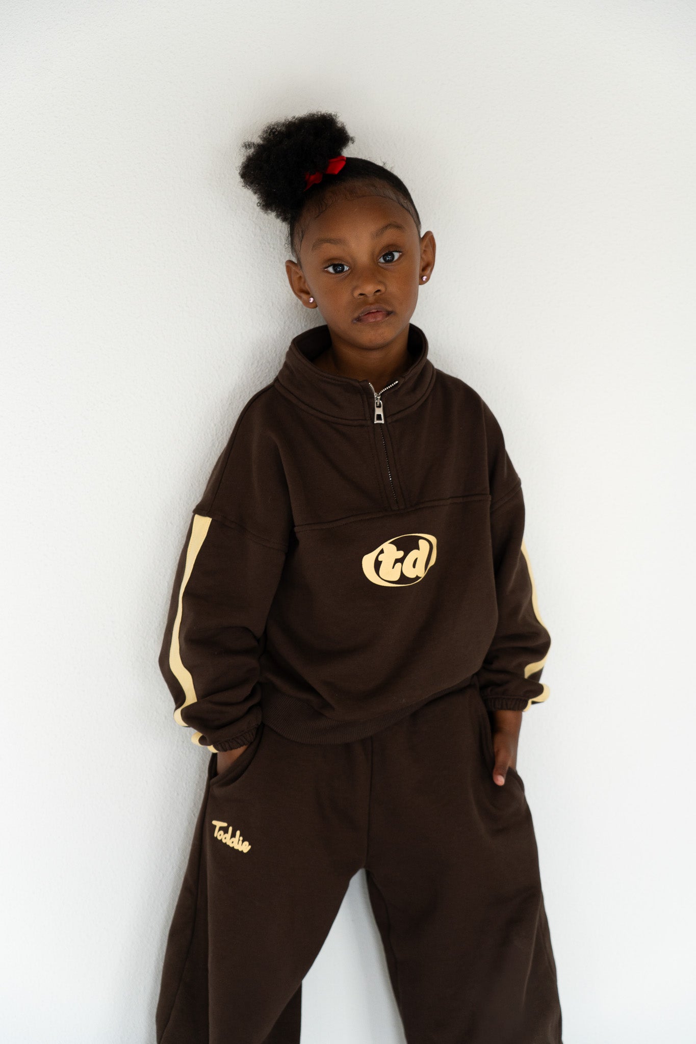 Half-Zip Sweater Brown