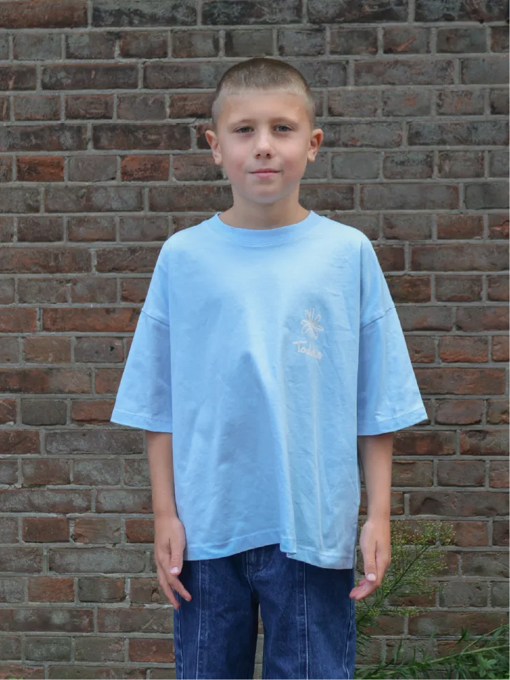 Grown Your Own Way Tee Blue/Cream