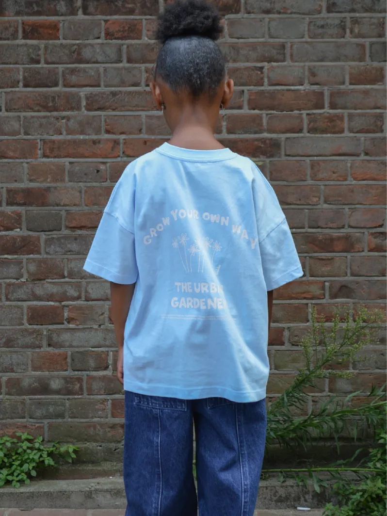 Grown Your Own Way Tee Blue/Cream