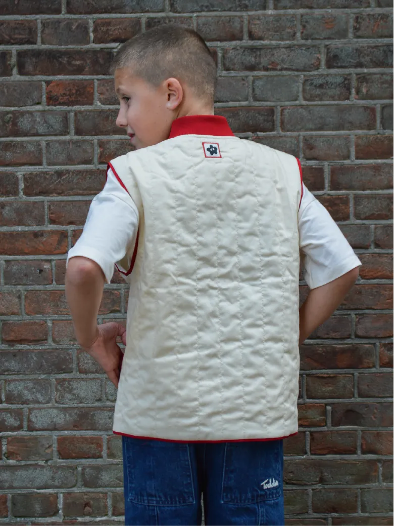 Padded Utility Gilet Cream
