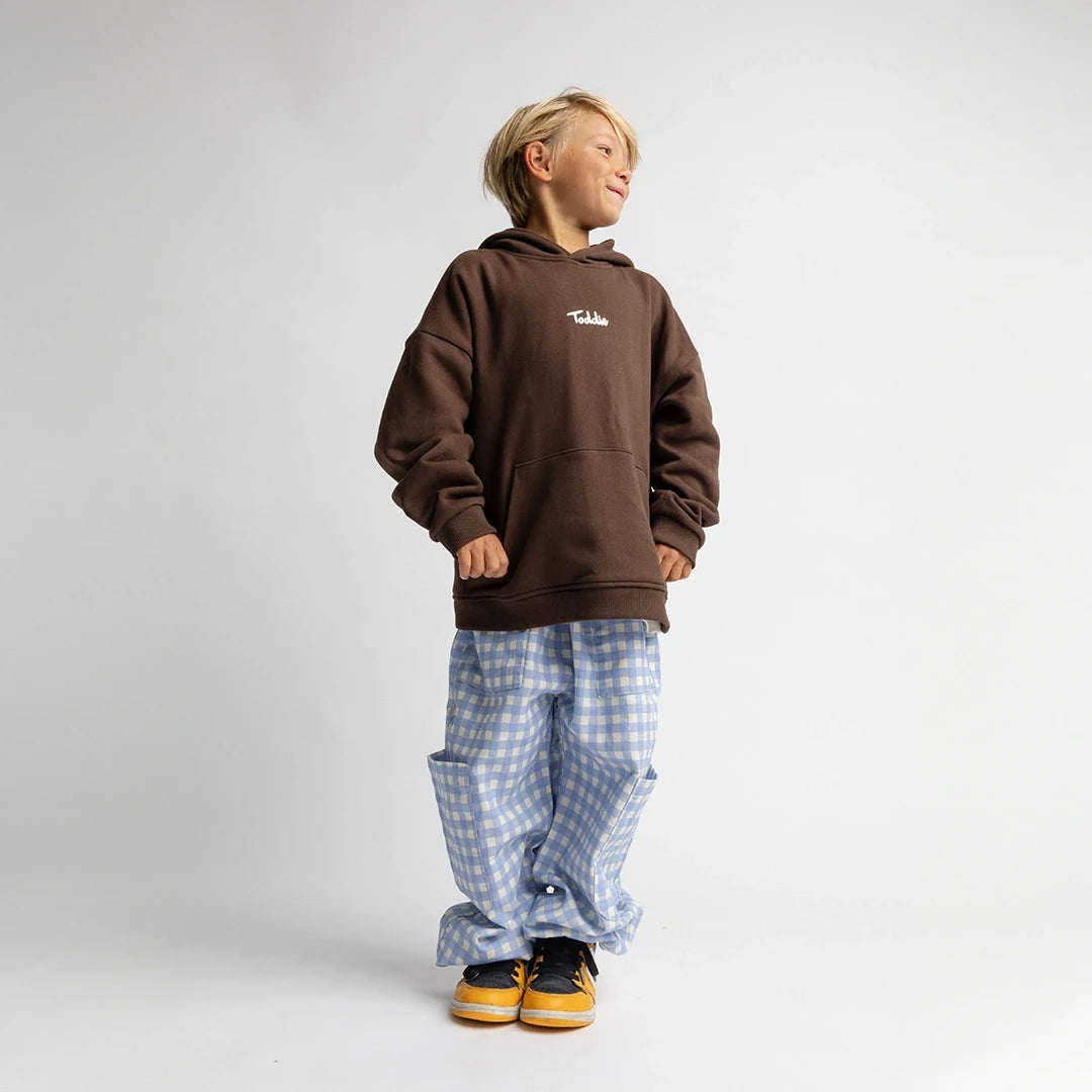 Cargo Pants, Toddie, Streetwear, oversized, gingham pattern, kidswear, cotton, kids, unisex