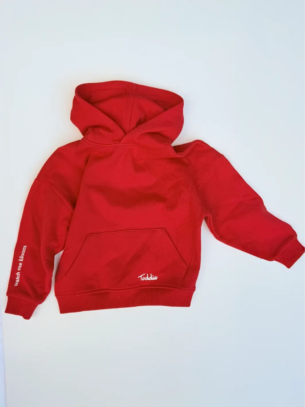 Watch Me Bloom Oversized Hoodie Red