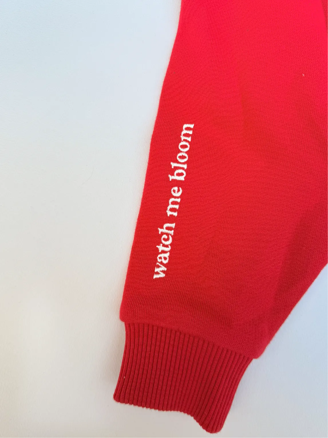 Watch Me Bloom Oversized Hoodie Red