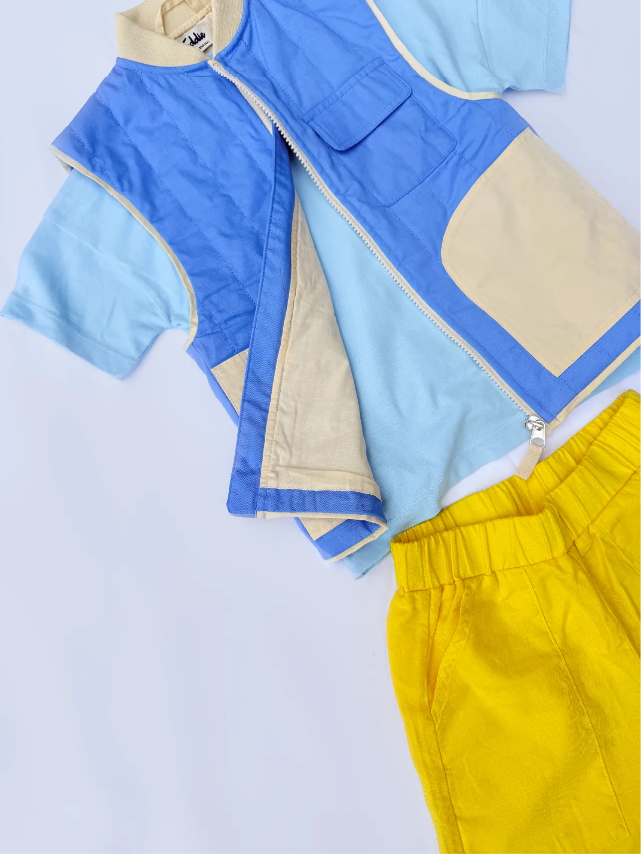 Padded Utility Gilet Blue