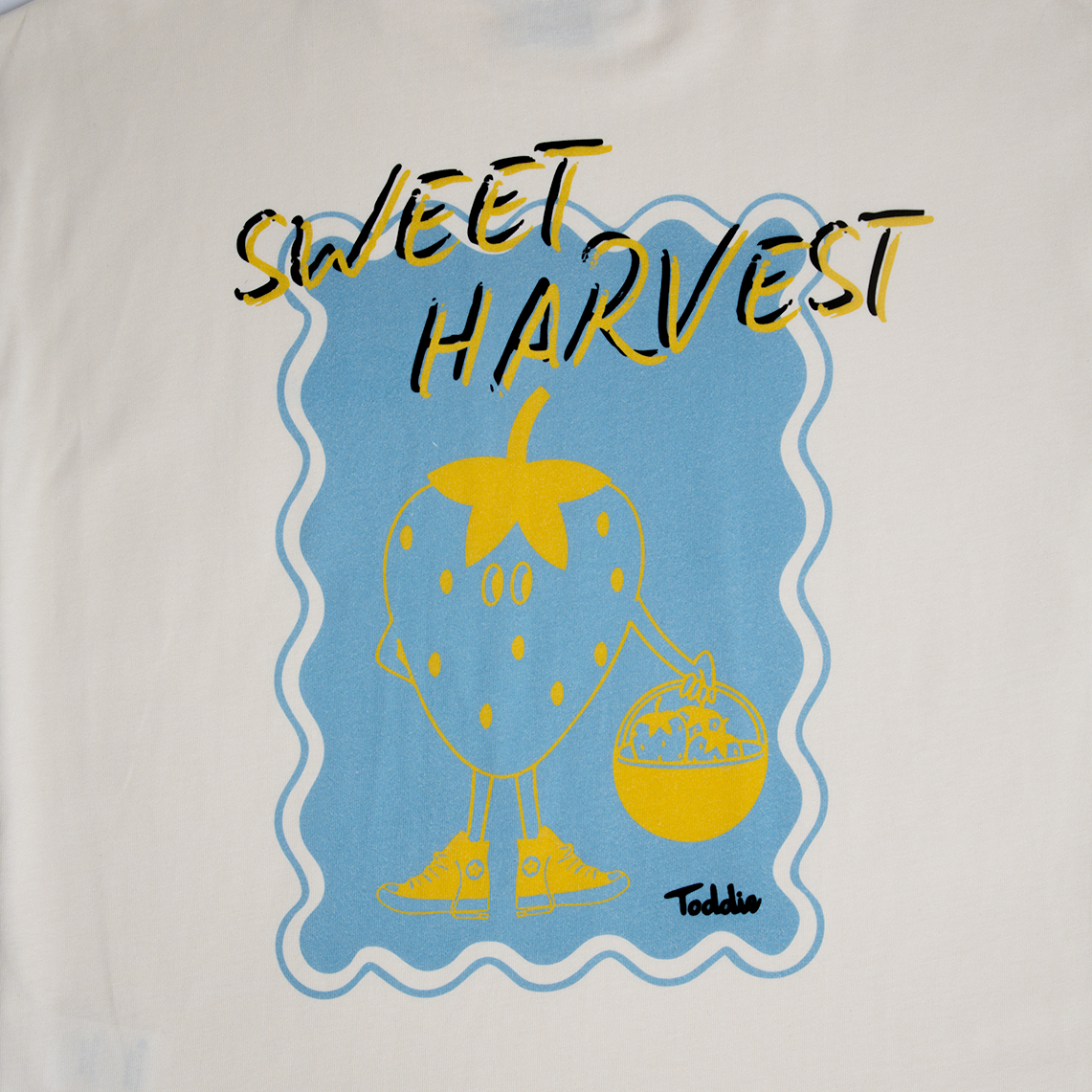 Toddie ,kidswear, Oversized tee, sweet harvest strawberry, cotton