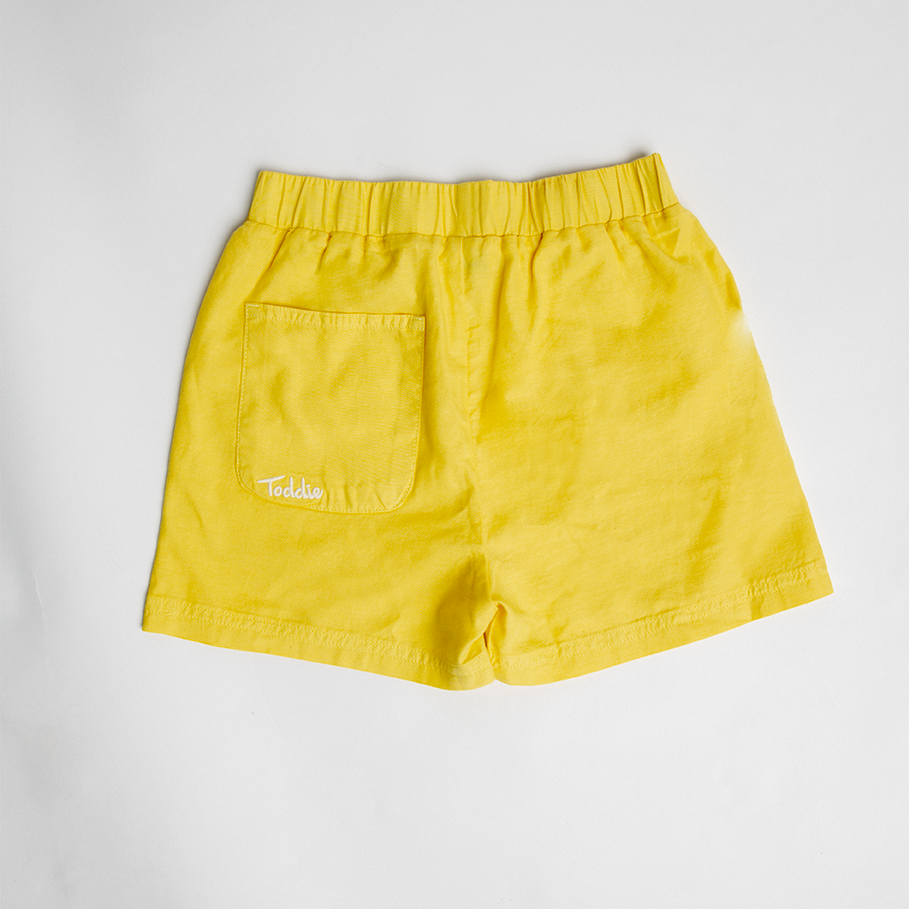 Yellow, short, Toddie, Streetwear, Kidswear, Oversized, Baggy, Unisex, Kids, Cotton