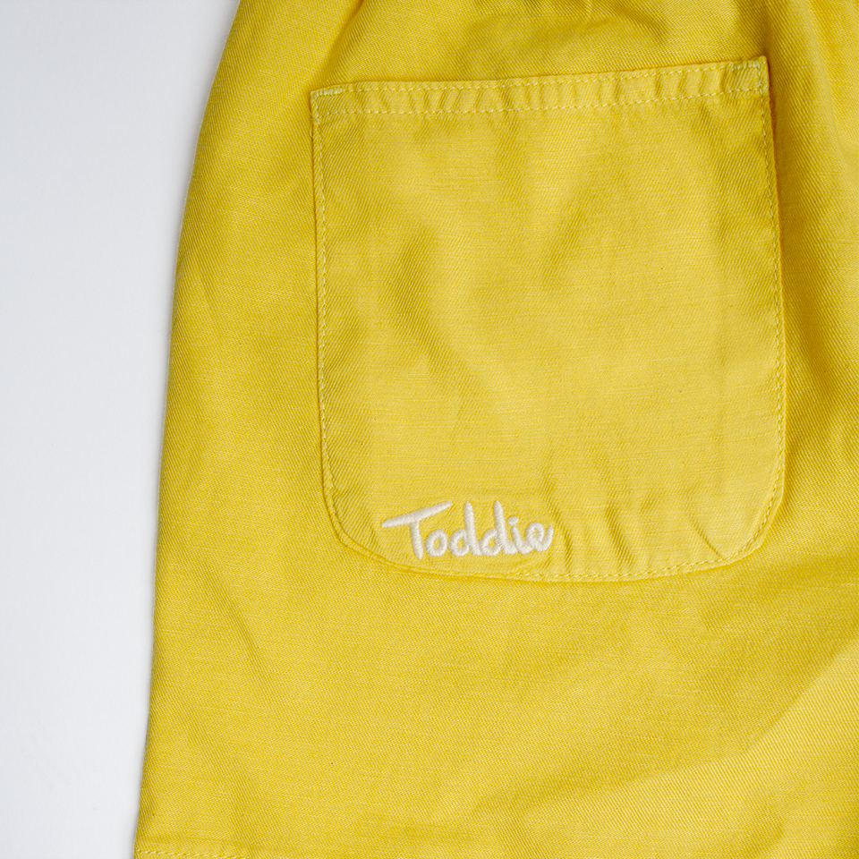 Yellow, short, Toddie, Streetwear, Kidswear, Oversized, Baggy, Unisex, Kids, Cotton