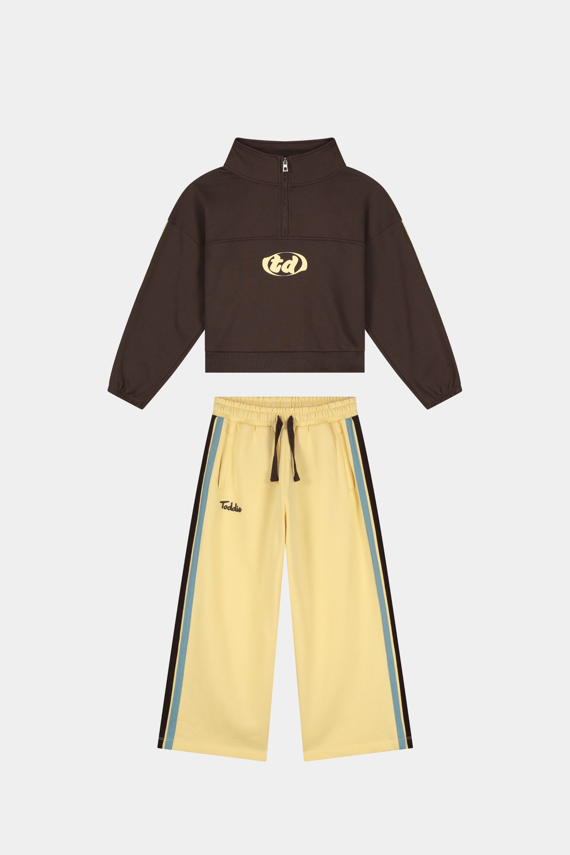Toddie Unisex Jogger Set (Brown/Yellow)