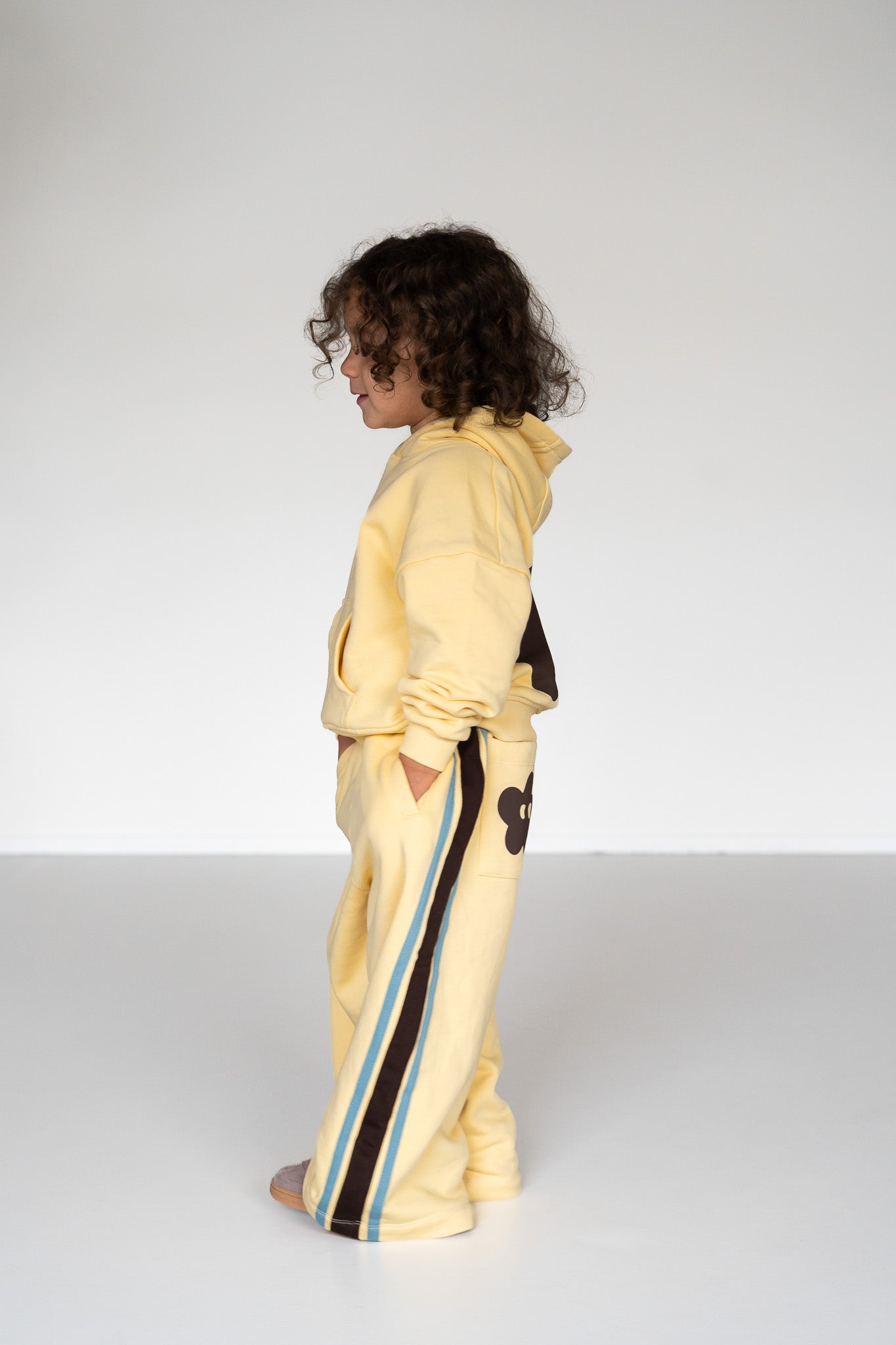 Wide Leg Jogger Butter Yellow