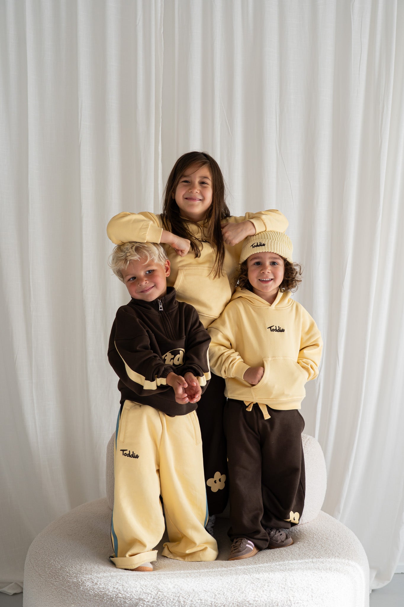 Jogger Set Brown/Yellow