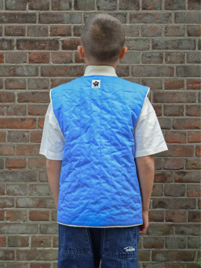 Padded Utility Gilet Blue