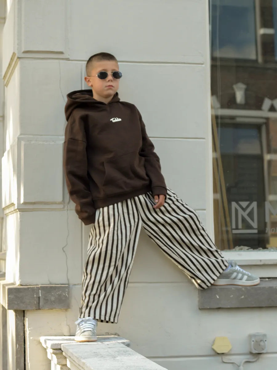 Striped Poplin Pants