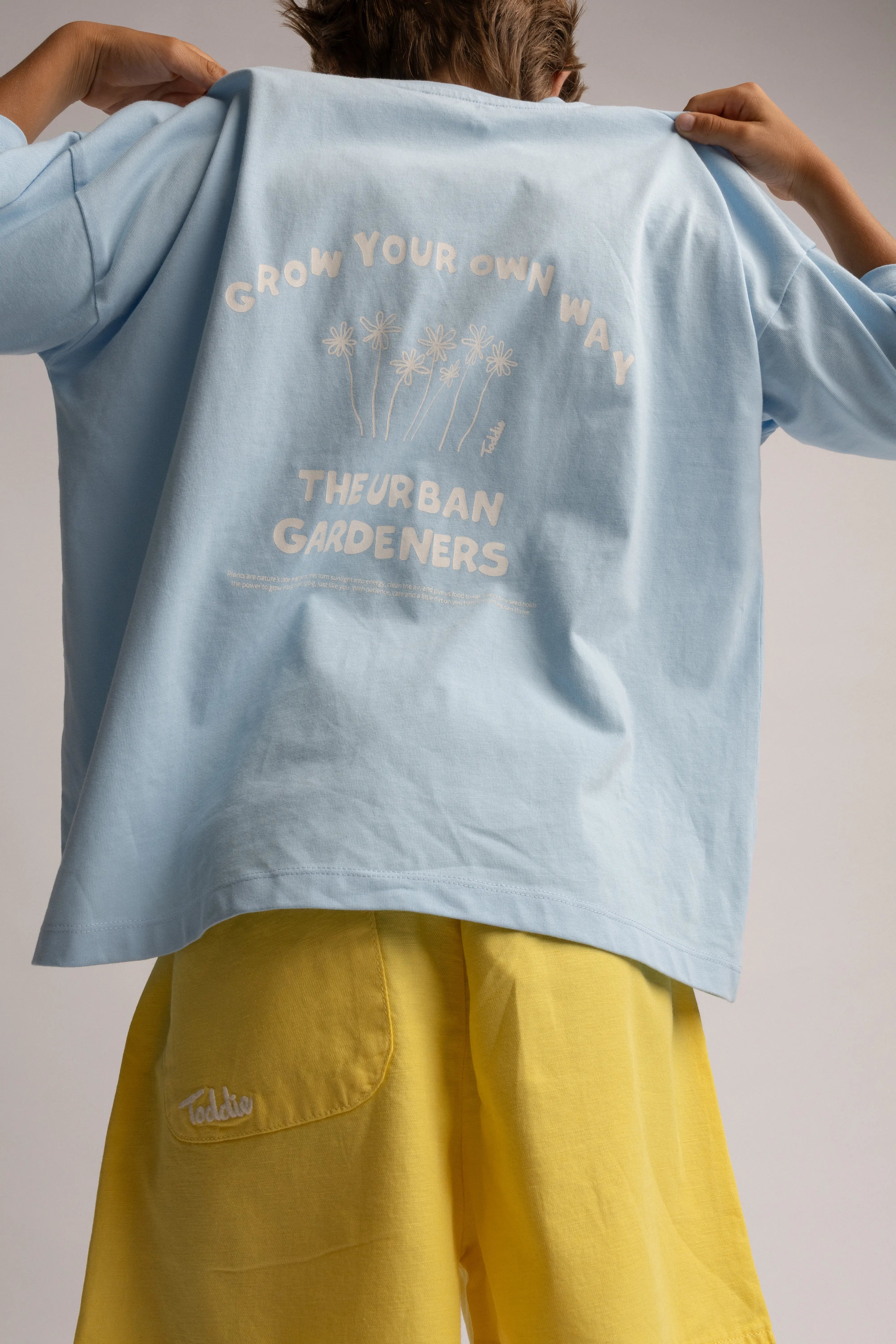 Grown Your Own Way Tee Blue/Cream