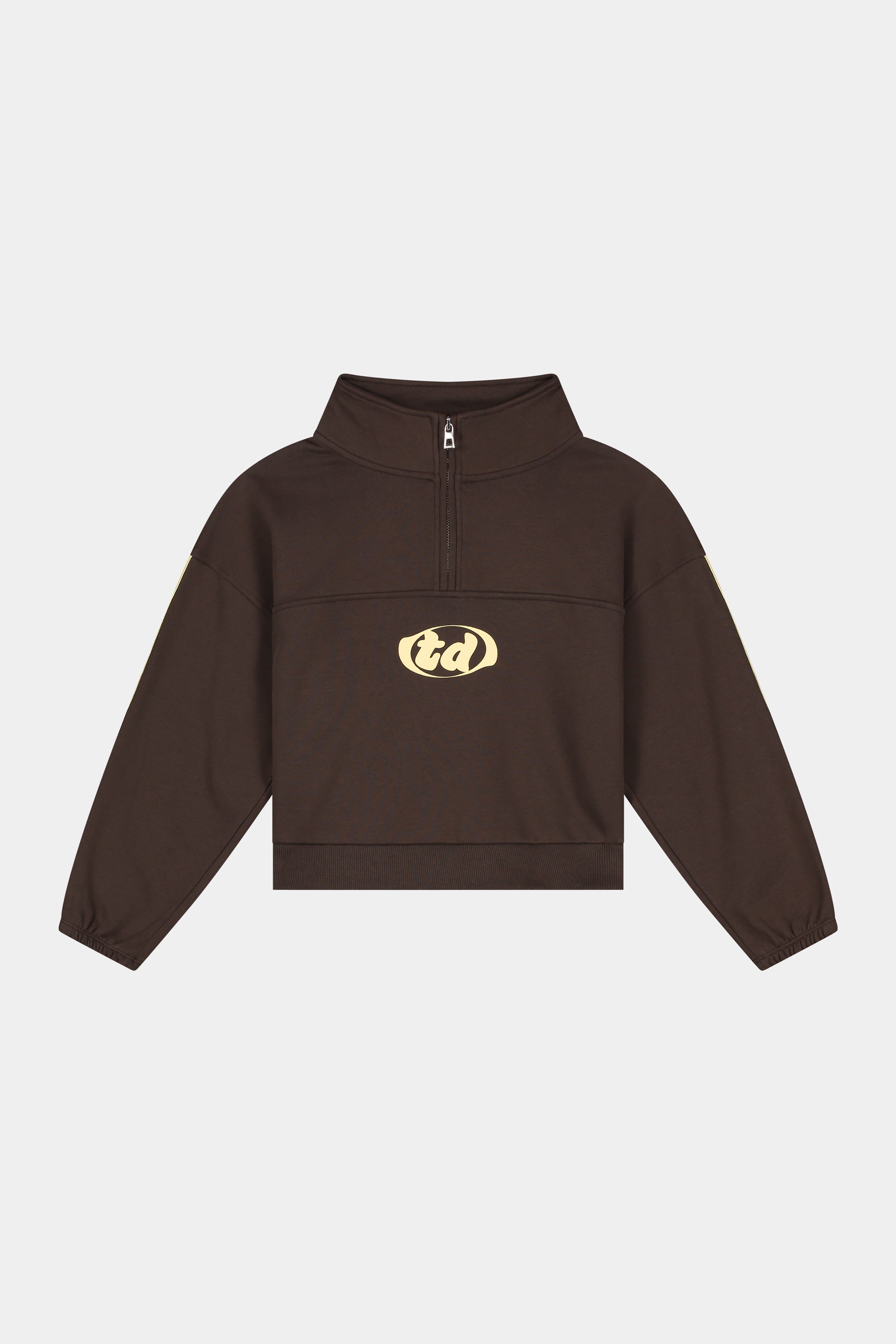 Half-Zip Sweater Brown