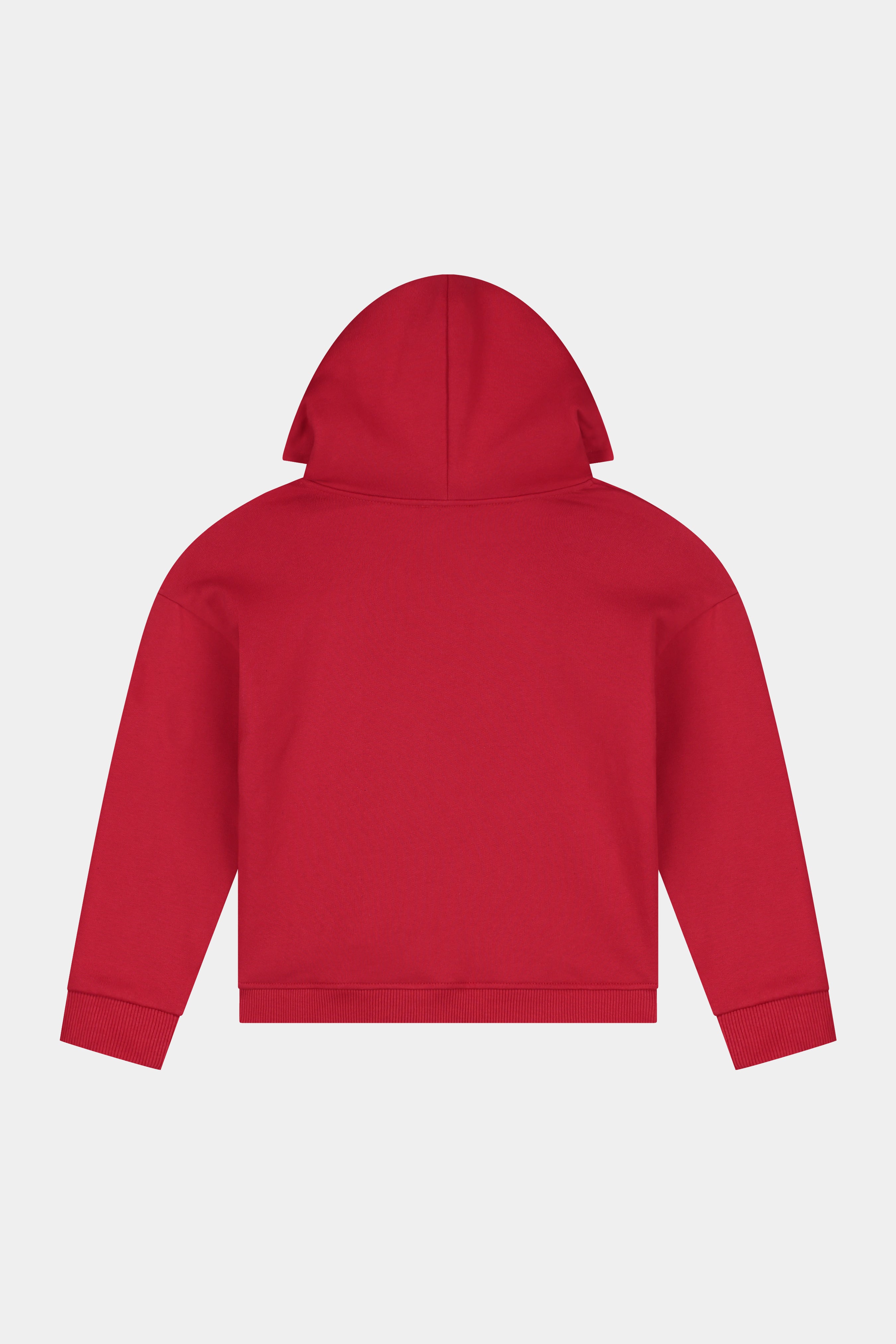 Watch Me Bloom Oversized Hoodie Red