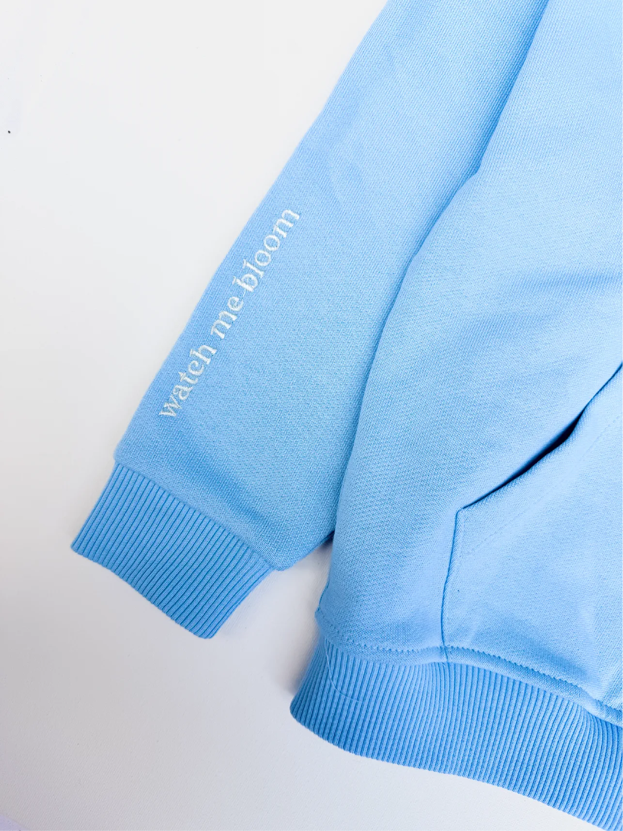 Watch Me Bloom Oversized Hoodie Blue