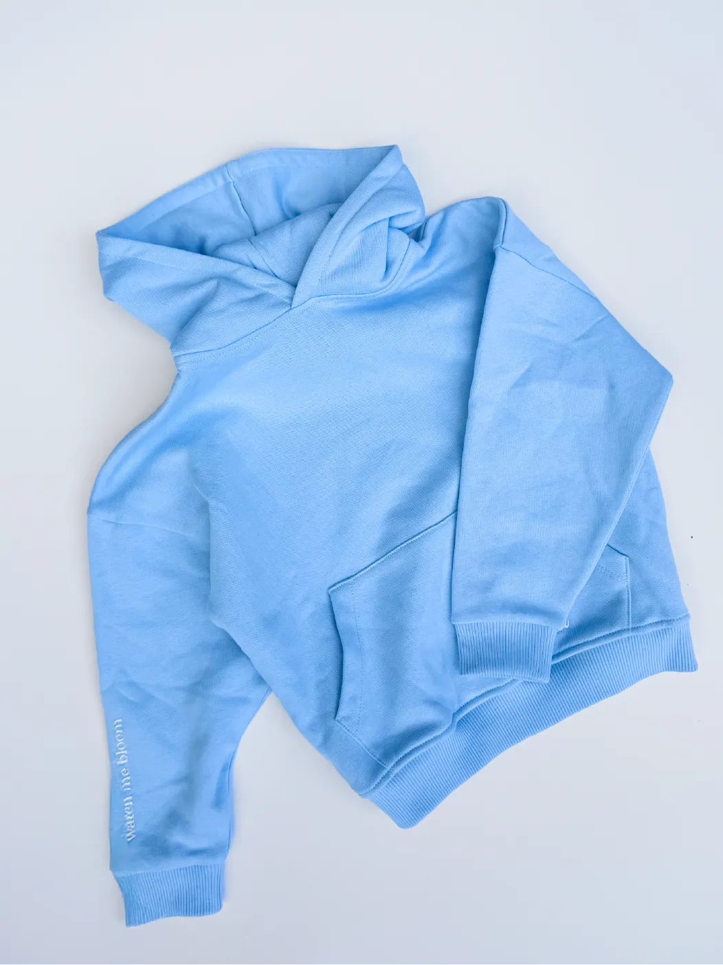 Watch Me Bloom Oversized Hoodie Blue