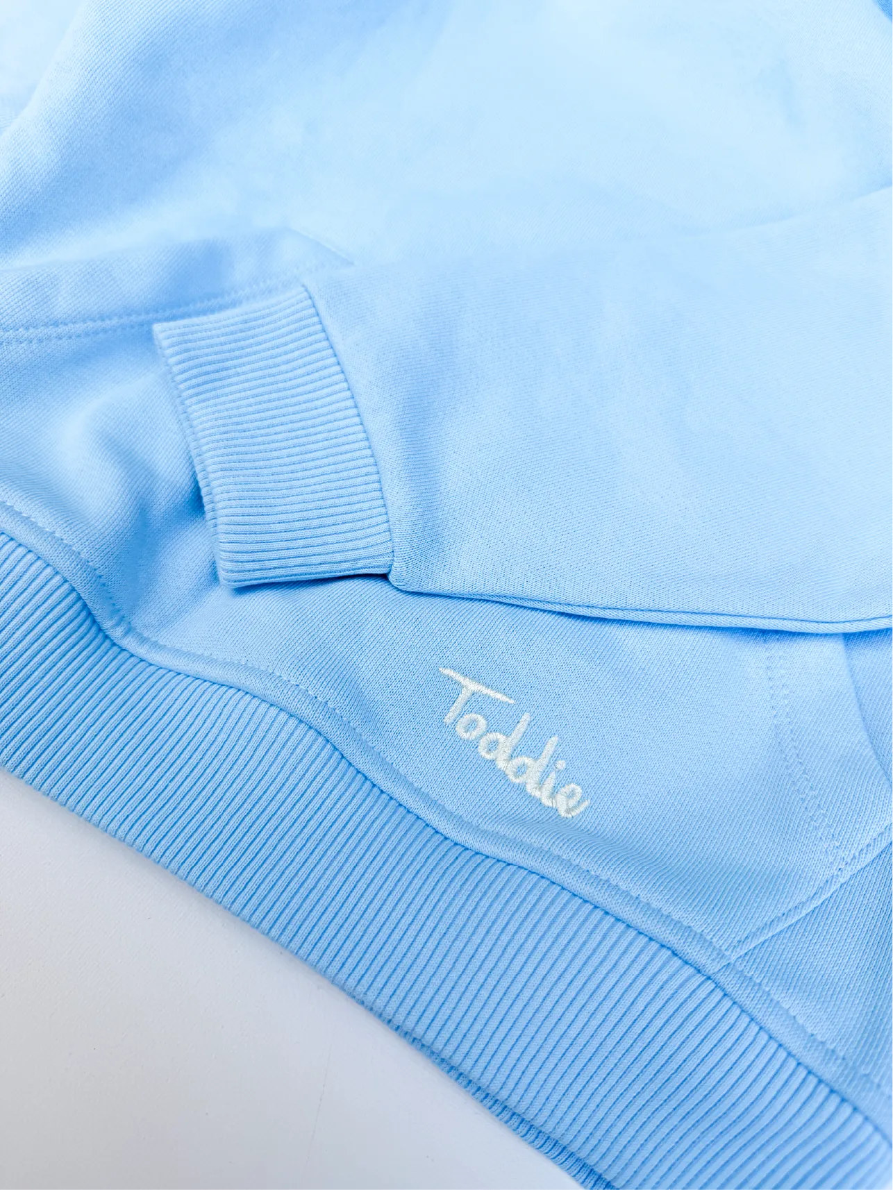 Watch Me Bloom Oversized Hoodie Blue