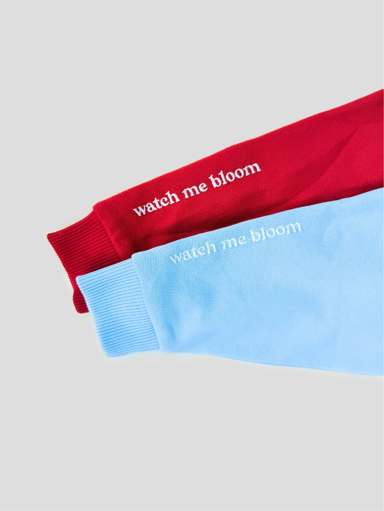 Watch Me Bloom Oversized Hoodie Blue