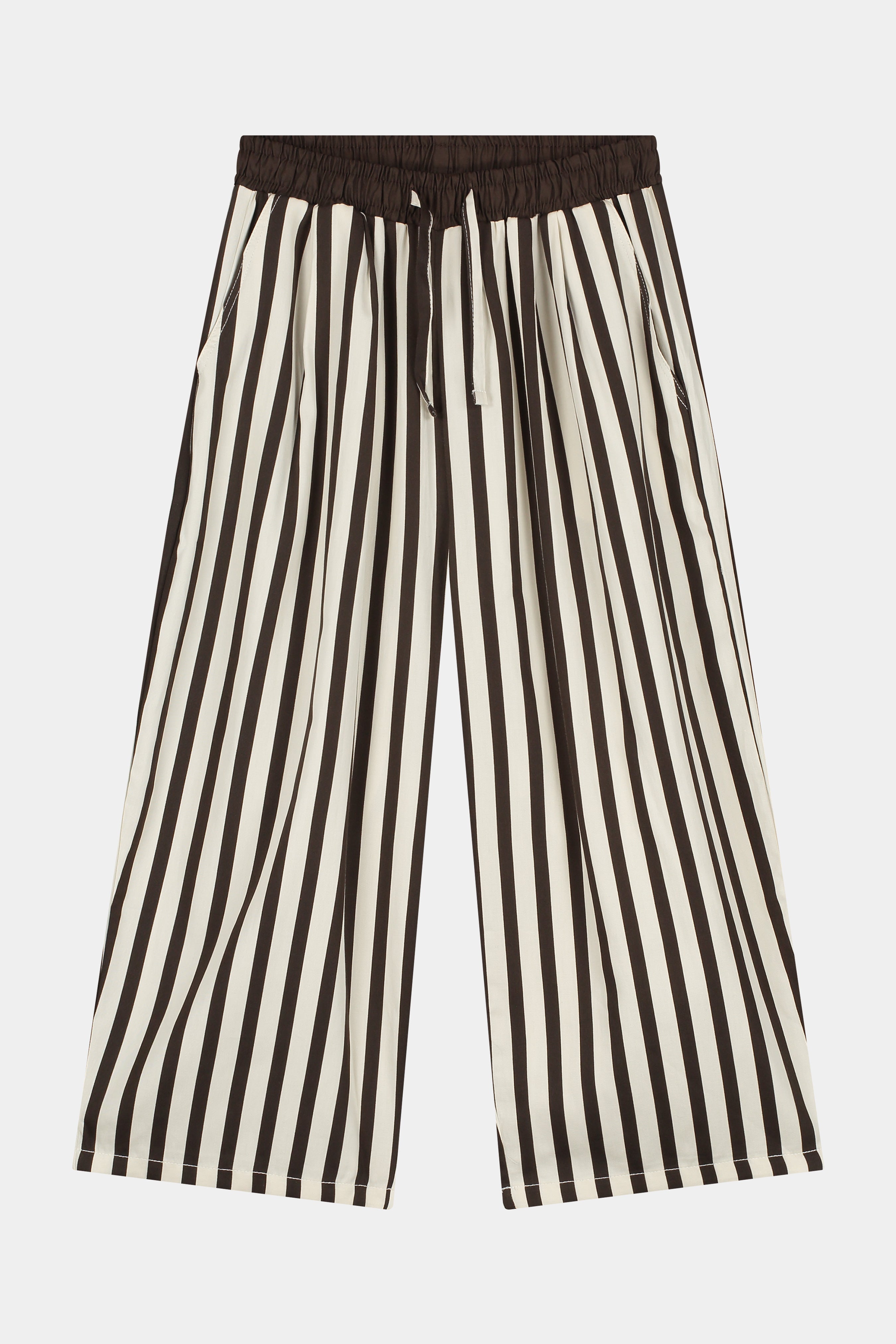 Striped Poplin Pants