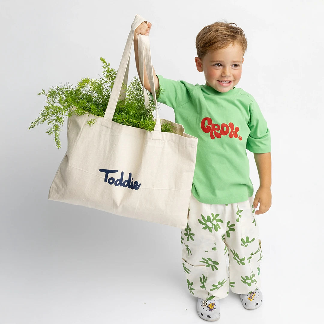 Canvas bag, shoppper, Toddie, Flower, Cotton