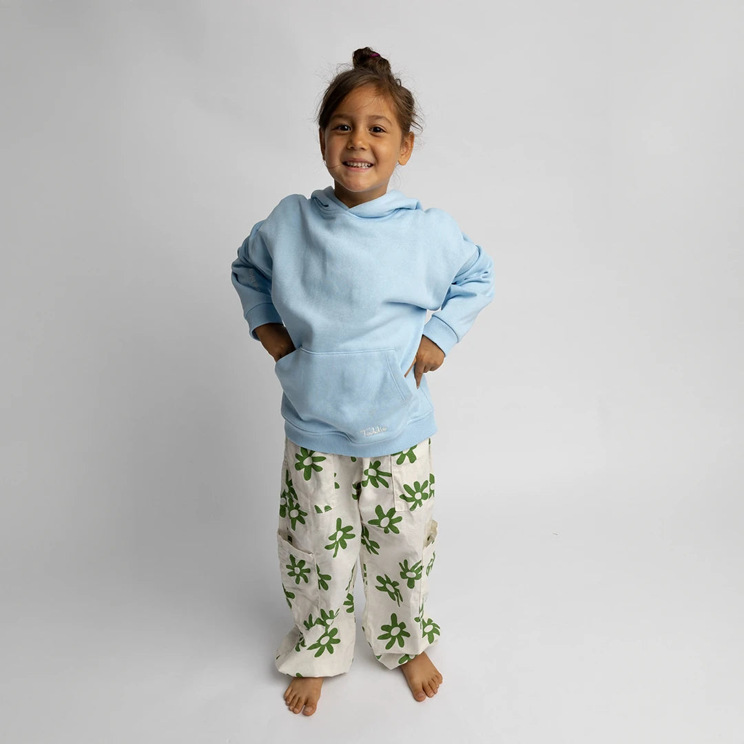 Blue, Hoodie, Embroidery, oversized, Kidswear, Toddie, Streetwear, Cotton